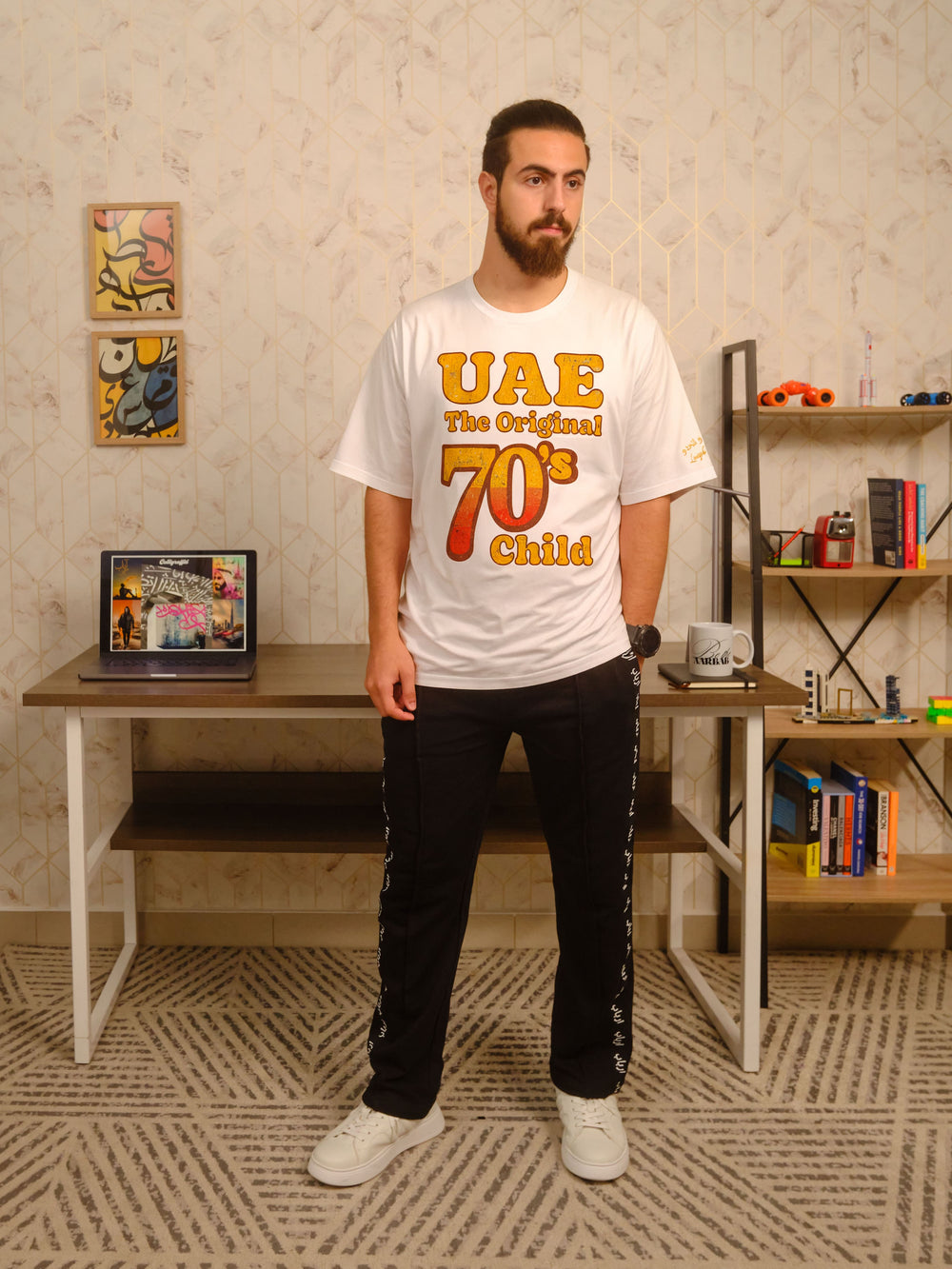 UAE 70’s CHILD T-SHIRT- WHITE