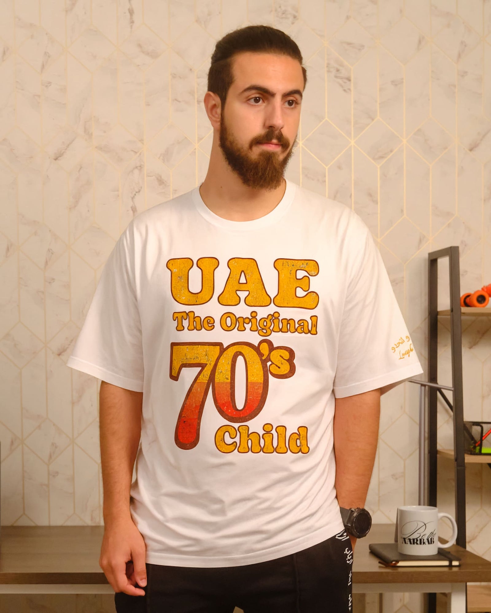 UAE 70’s CHILD T-SHIRT- WHITE