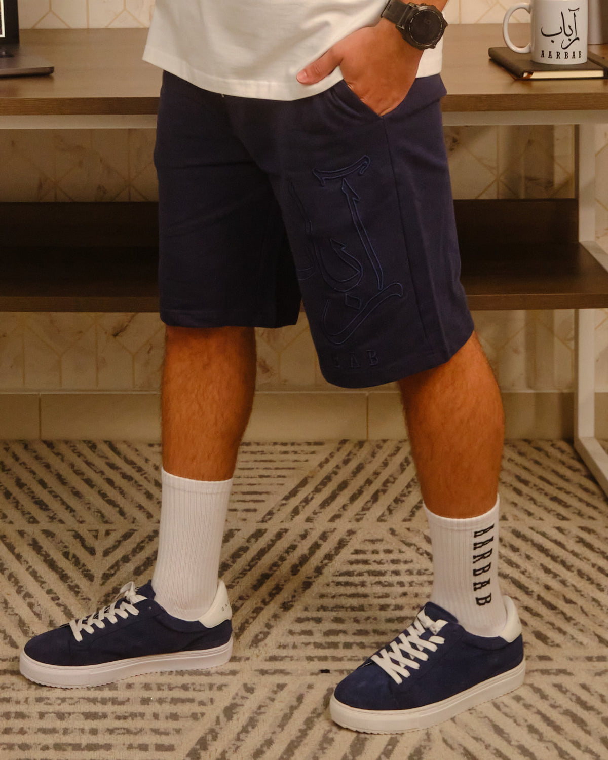 NAVY BLUE CASUAL SHORTS