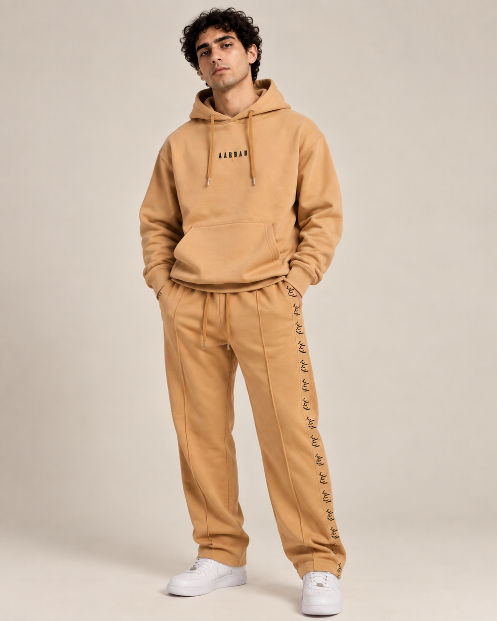 AARBAB JOGGERS, BEIGE