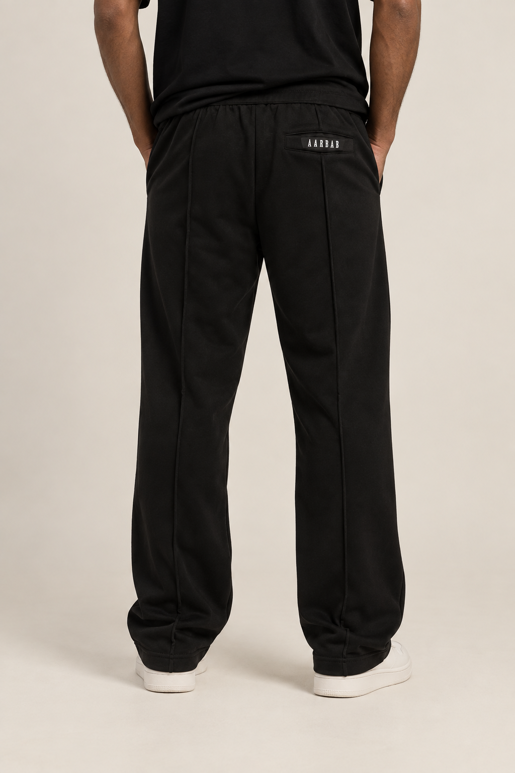 AARBAB Joggers in black, AARBAB, back view