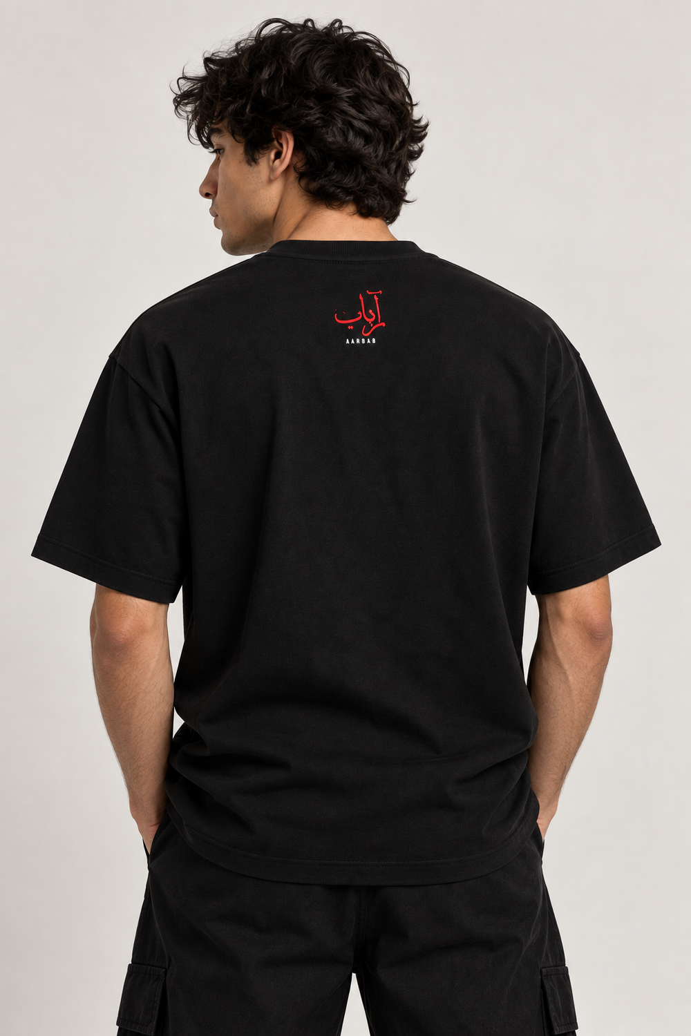 Success Runs In My Blood T-shirt in black, AARBAB, back view