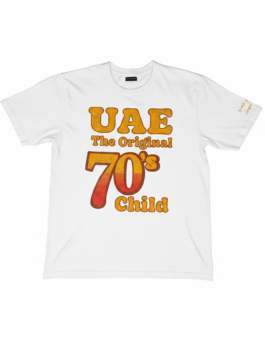 UAE 70’s CHILD T-SHIRT- WHITE