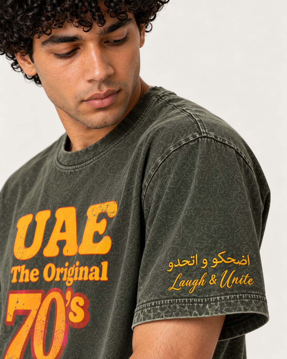 UAE 70’S CHILD T-SHIRT, OLIVE