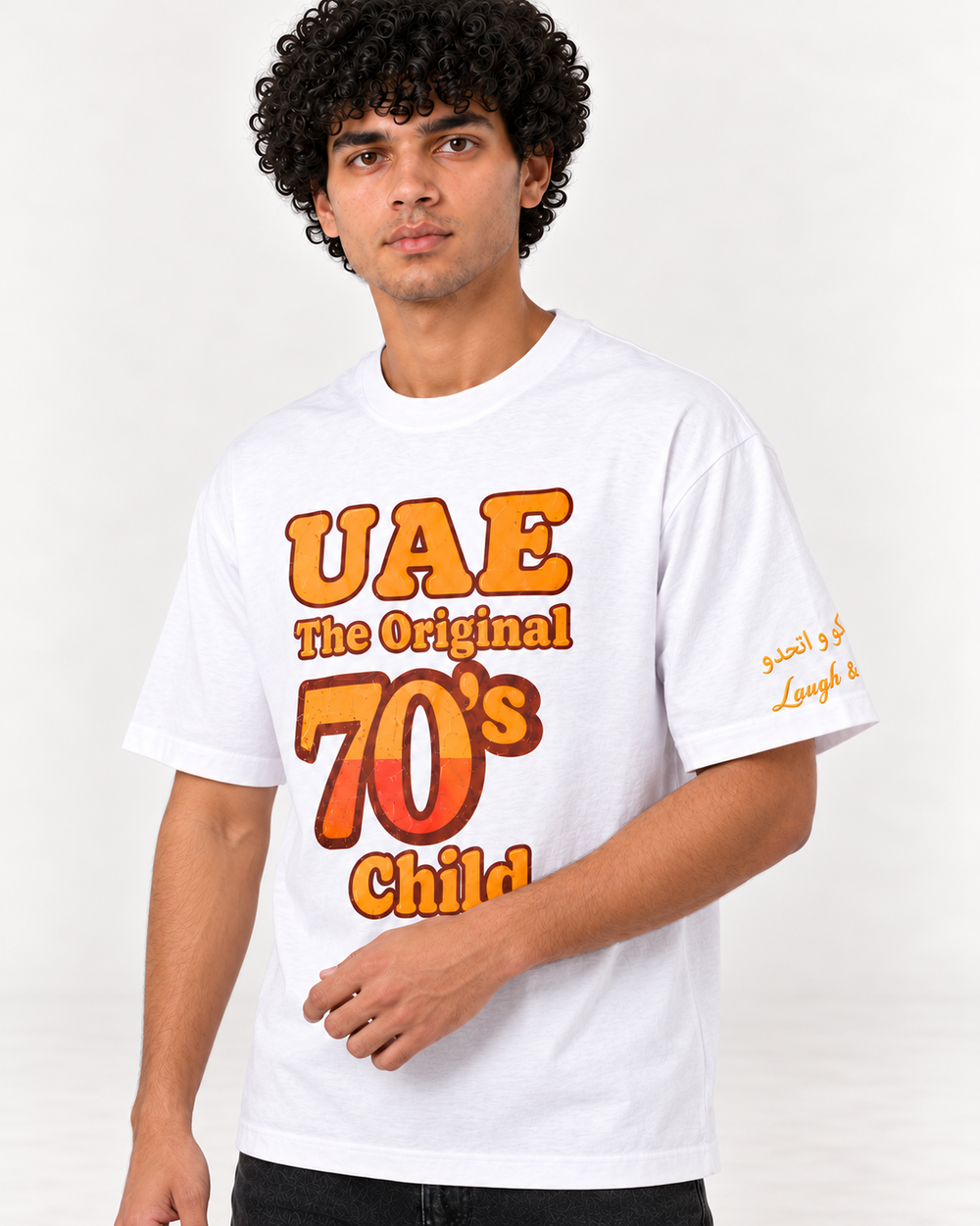 UAE 70’S CHILD T-SHIRT, WHITE